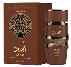 Lattafa Asad Bourbon EDP For Men 3.4 Fl  Oz | Long Lasting Fragrance | New release | sweet, aromatic, creamy, smoky Scent. Perfume Eau De Parfum