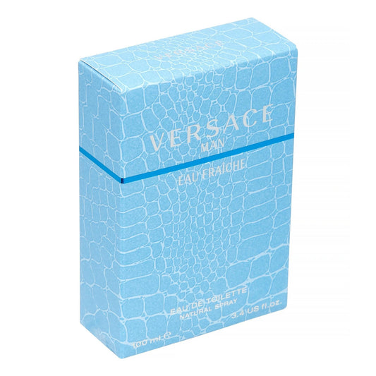 Versace Man Eau Fraiche by Versace for Men 3.4 oz & 1.7 oz Eau de Toilette Spray - Sophisticated Refreshing Woody Aquatic Scent with Citrus & Spicy Notes - Versatile Fragrance