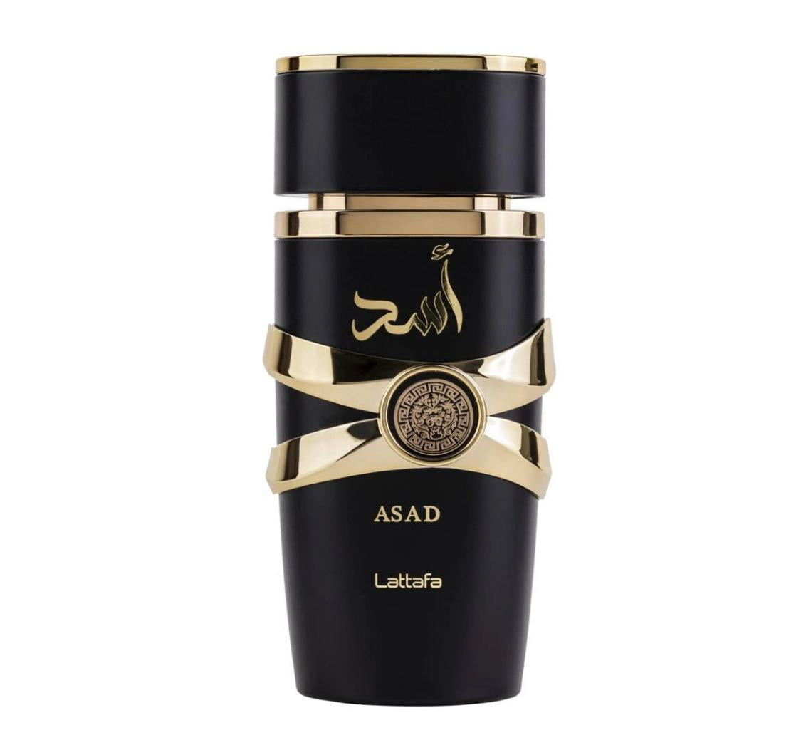 Lattafa Perfumes Asad for Unisex Eau de Parfum Spray, 3.4 Ounce | Long Lasting Fragrance | Vanilla , Amber Coffee notes . Scented Scent