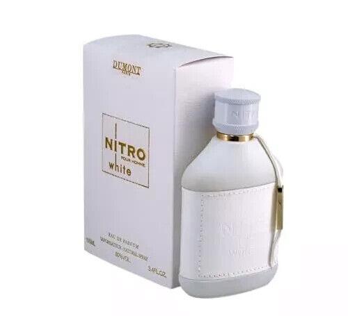 Nitro White Eau De Parfum Men, 3.4 Fl Oz - 100Ml - Luxury Perfume for Men - Powdery, vanilla, Woody, Musky and Long Lasting