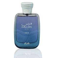 Rasasi Hawas Ice Eau De Parfum Spray for Men, 3.4 Ounce, Fresh Aquatic, Long Lasting Fragrance