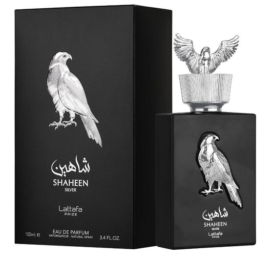 Lattafa Perfumes Shaheen Silver for Unisex Eau de Parfum Spray, 3.4 Ounce