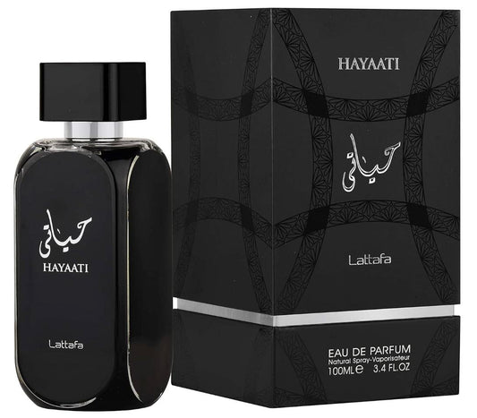 Lattafa Perfumes Hayaati Eau de Parfum Spray for Men, 3.4 Ounce Apple Fragrance