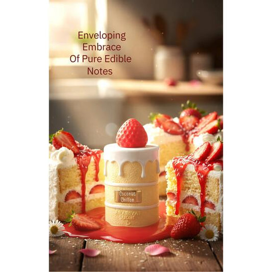 Arabiyat Sugar Coconut Chiffon EDP Spray 3.4 oz Unisex Fragrance with Coconut Jasmine Vanilla Caramel & Musk Notes for Women and Men