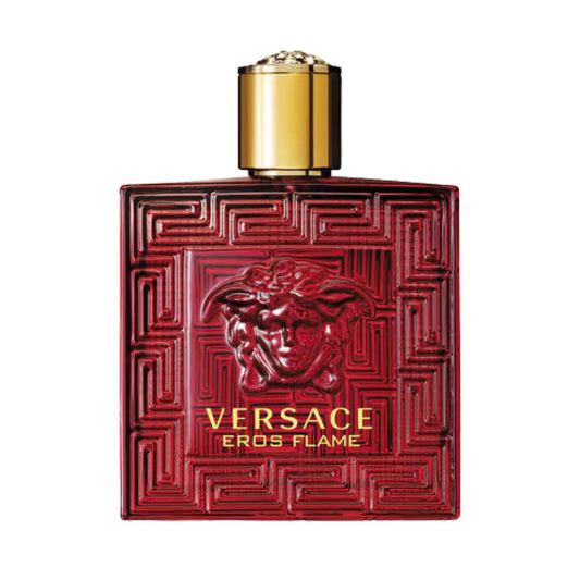 Versace Eros & Eros Flame Edt Combo for Men 3.4 oz Each - Sophisticated Fragrance Set with Mint, Green Apple, and Spicy Top Notes