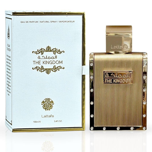 Lattafa The Kingdom For Men Eau De Parfum Spray 100ML (3.4 OZ) Long Lasting, Refreshingly Captivating Scent.