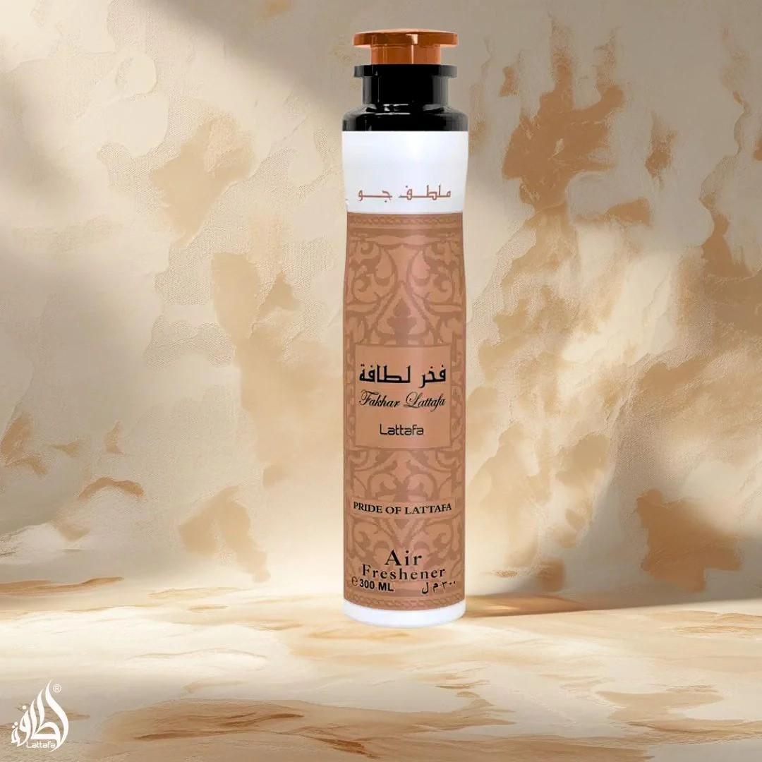 Fakhar Air Freshener 300ML (10.1 OZ) by Lattafa | A Luxurious Air Freshener with Crisp Fruits, Blooming Florals & a Warm, Woody Base.