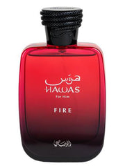 RASASI Hawas Fire 100ml Eau De Parfum |  Arabian Scent for Men, Exuding Strength & Elegance
