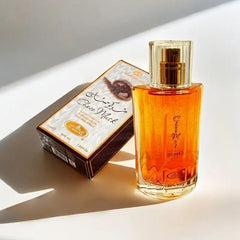 Al-Rehab Choco Musk Perfume Set - Eau de Parfum 50ml & 6ml Concentrated Oil - Sweet Vanilla Chocolate Musk Notes for Men Women Long Lasting Unisex Fragrance