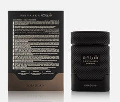 Shiyaaka Shadow Special Edition by Khadlaj for Men – EDP 100ml (3.4 oz), Pink Pepper , Cedarwood & Musk